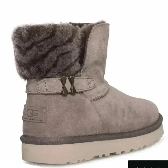 Ugg Adria Stormy Grey Boots Size 9 - Picture 1 of 13